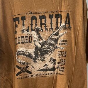 Brown Florida Rodeo Men's Tee